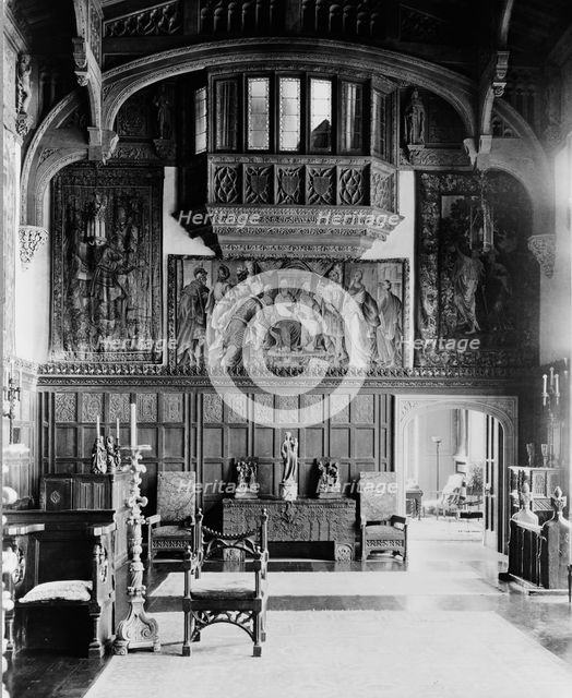Interior of the home of Arthur Curtiss James, 39 East 69th Street, NY City, between 1914 and 1920. Creator: Frances Benjamin Johnston.
