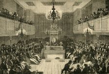 Interior of the House of Commons, 1834 (1881). Creator: Unknown