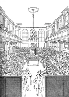 Interior of the House of Commons in 1742 (1905)