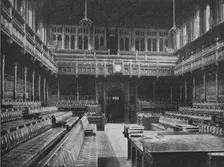 Interior of the House of Commons, Westminster, looking towards the Strangers Gallery, 1909