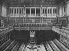 Interior of the House of Commons, Westminster, looking towards the Speaker's Chair, 1909