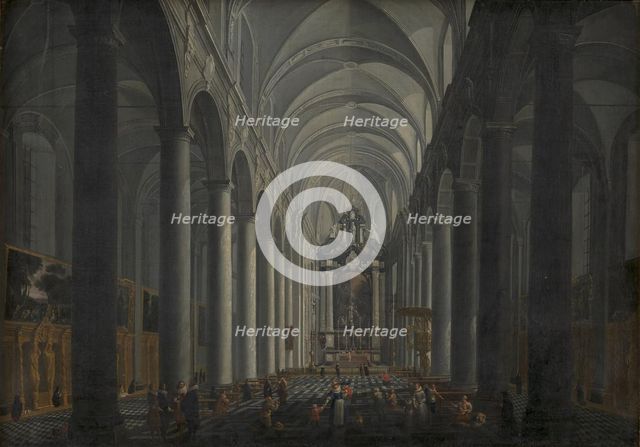 Interior of the Jesuit Church in Bruges, 1675-1721. Creator: Jacob Balthasar Peeters.