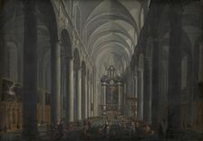 Interior of the Jesuit Church in Bruges, 1675-1721. Creator: Jacob Balthasar Peeters