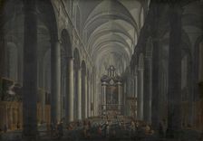 Interior of the Jesuit Church in Bruges, 1675-1721. Creator: Jacob Balthasar Peeters