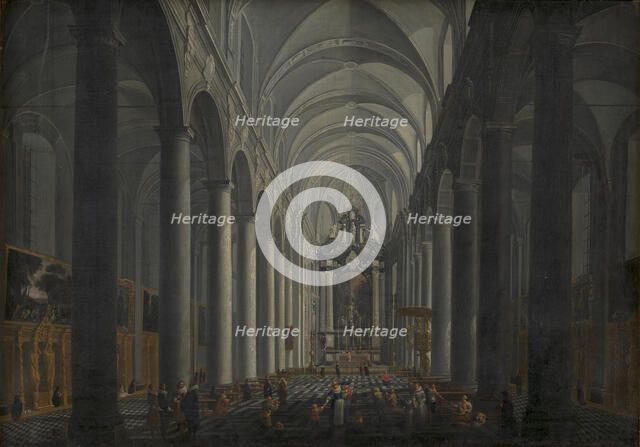 Interior of the Jesuit Church in Bruges, 1675-1721. Creator: Jacob Balthasar Peeters.