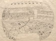 Interior of the Kabuki Theater. Creator: Utagawa Sadahide (Japanese, 1807-1873)