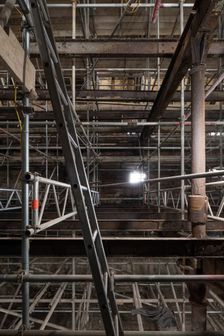 Interior of the kiln, Shrewsbury Flaxmill Maltings, Shropshire, 2019. Creator: Steven Baker