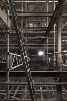 Interior of the kiln, Shrewsbury Flaxmill Maltings, Shropshire, 2019. Creator: Steven Baker