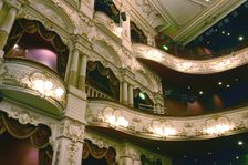 Interior of the Lyceum Theatre, Sheffield, South Yorkshire. Creator: Peter Thompson