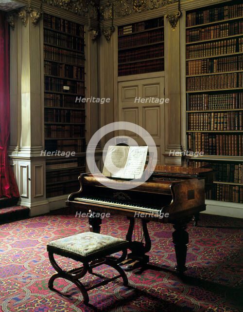 Interior of the library at Audley End House, Saffron Walden, Essex, 1994. Artist: Paul Highnam