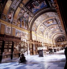 Interior of the Library of the Monastery of San Lorenzo de El Escorial