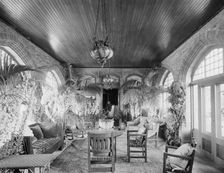 Interior of the loggia, country home of W.E.S. Griswold, Lenox, Mass., c.between 1910 and 1920. Creator: Unknown