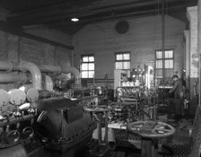 Interior of the pump House at Brookhouse Colliery in South Yorkshire, 13 Dec 1962. Creator: Michael Walters