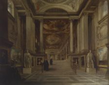 Interior of the Painted Hall, Greenwich Hospital, 1830. Creator: John Scarlett Davis