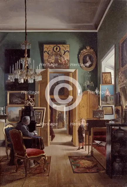 Interior of the Painter's Home in Stockholm, 1867. Creator: Karl Stefan Bennet.