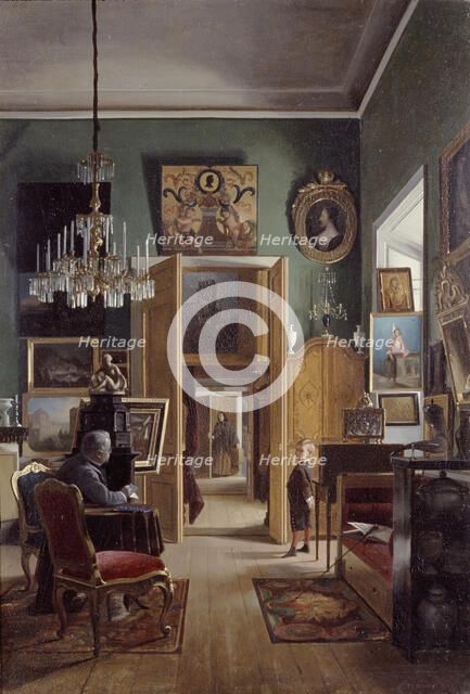 Interior of the Painter's Home in Stockholm, 1867. Creator: Karl Stefan Bennet.