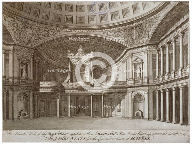 Interior of the Pantheon, Oxford Street, Westminster, London, 1784. Artist: William Angus