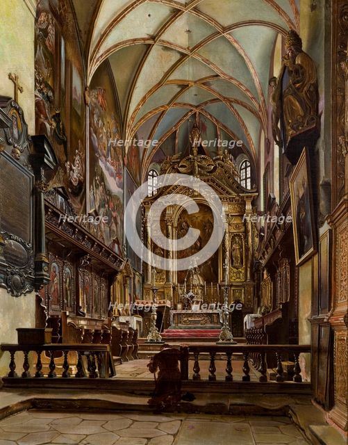 Interior of the Parish Church in Krosno, 1877. Creator: Aleksander Gryglewski.