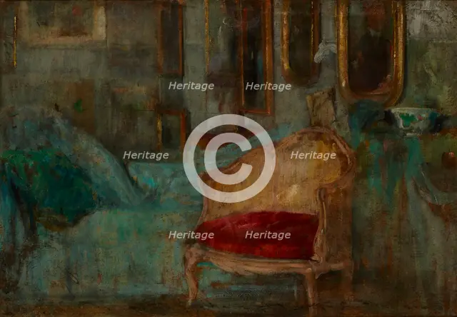 Interior of the Parisian Studio, 1908. Creator: Olga Boznanska.