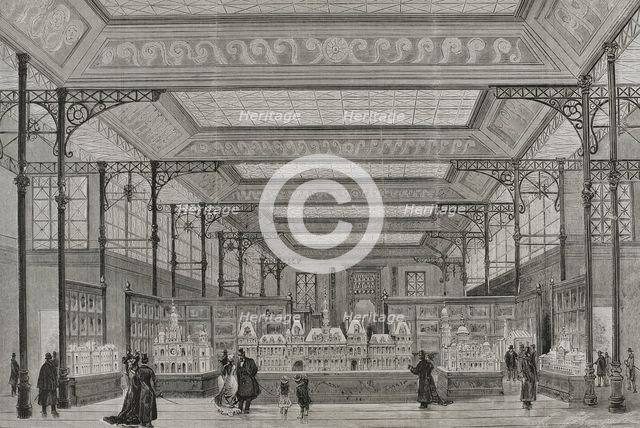 Interior of the Pavilion of the City of Paris at the Champ de Mars, Paris Exposition, 1878. Creator: Unknown.