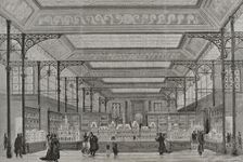 Interior of the Pavilion of the City of Paris at the Champ de Mars, Paris Exposition, 1878. Creator: Unknown