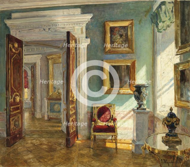 Interior of the Picture Gallery, Pavlovsk. Artist: Zhukovsky, Stanislav Yulianovich (1873-1944)