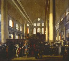 Interior of the Portuguese Synagogue in Amsterdam, c. 1680