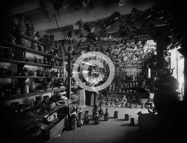 Interior of the pottery, Biloxi, Miss., c1901. Creator: Unknown.