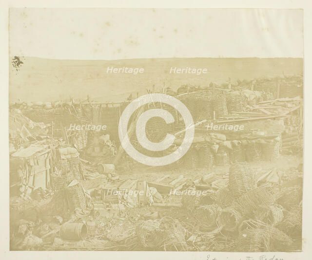 Interior of the Redan, 1855. Creator: James Robertson.