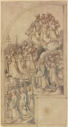 Interior of the right wing of an All Saints altarpiece, 1511. Creator: Circle of Hans Holbein the Elder