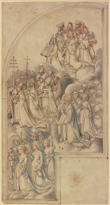 Interior of the right wing of an All Saints altarpiece, 1511. Creator: Circle of Hans Holbein the Elder