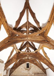 Interior of the roof of Fiddleford Manor, near Sturminster Newton, Dorset, 2010. Artist: Historic England Staff Photographer