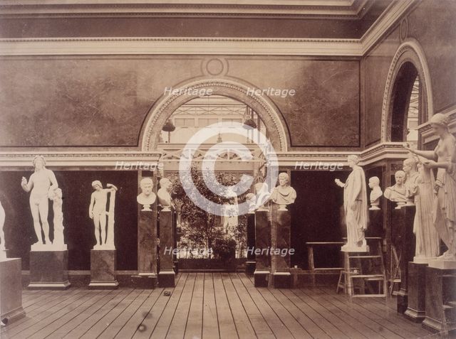 'Interior of the Roman Court', Crystal Palace, Sydenham, 1852-1854. Creator: Philip Henry Delamotte.