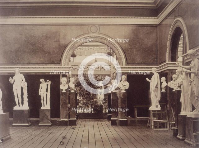 'Interior of the Roman Court', Crystal Palace, Sydenham, 1852-1854. Creator: Philip Henry Delamotte.