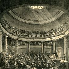 Interior of the Rotunda, Blackfriars Road, in 1820 (c1878). Creator: Unknown