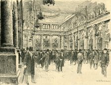 Interior of the Royal Exchange, Manchester c1900. Creator: H. E. Tidmarsh