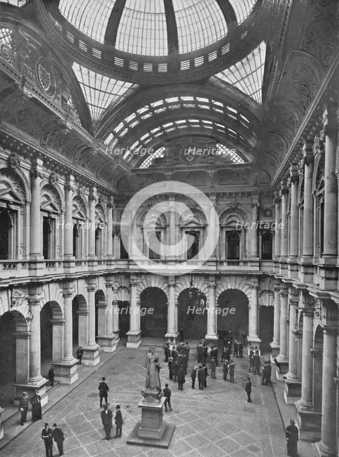 Interior of the Royal Exchange, City of London, c1910 (1911). Artist: Unknown.
