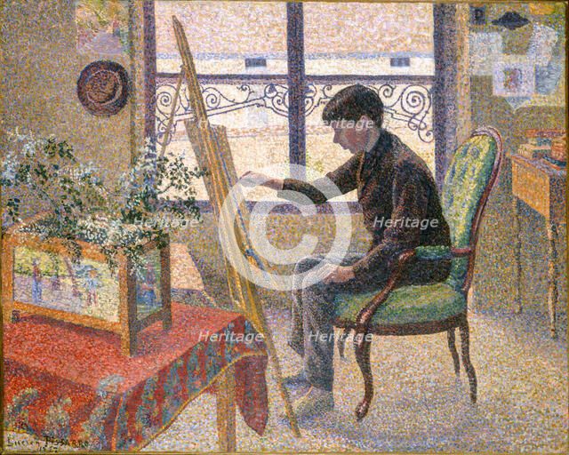 Interior of the Studio, 1887. Creator: Lucien Pissarro.