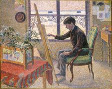 Interior of the Studio, 1887. Creator: Lucien Pissarro