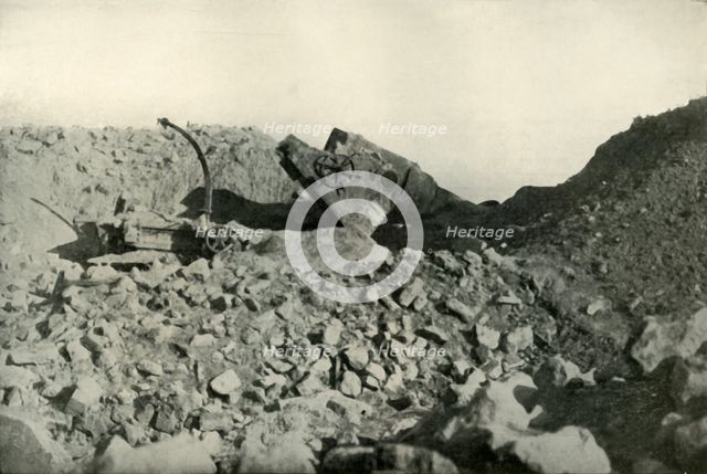 'Interior of the Seddul Bahr Forts', (1919).  Creator: Unknown.