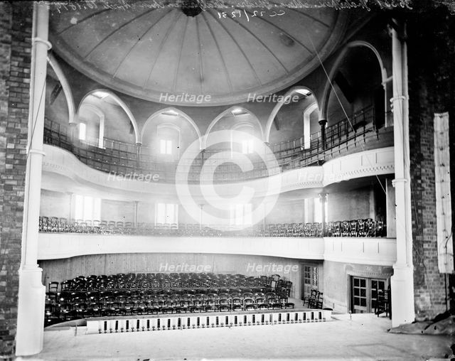 Interior of the Shakespeare Memorial Theatre, Stratford upon Avon, Warwickshire, c1860-c1922. Artist: Henry Taunt