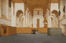 Interior of the Sint-Odulphuskerk in Assendelft, 1649. Creator: Pieter Jansz Saenredam