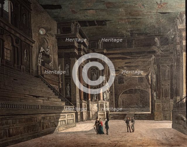 Interior of the Teatro Farnese, c1860-1870. Creator: Contini, Giovanni (1828-1912).