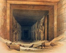 Interior of the Temple of Abou Simbel Egypt, 1842-1845. Artist: E Weidenbach