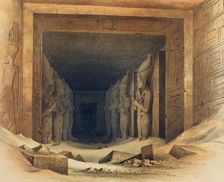Interior of the Temple of Abou Simbel Egypt, 1842-1845. Artist: E Weidenbach
