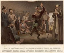 Interior of the tent of the Sultan of the Inner Kyrgyz Horde, Devlet-Girey, 1862. Creator: Karlis Huns