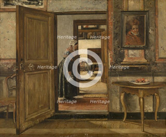 Interior of the Terninck Institution in Antwerp, 1884. Creator: Henri Jean Augustin de Braekeleer.