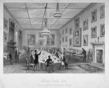 Interior of the Thatched House Tavern, St James's Street, London, c1840. Artist: John Le Keux