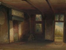 Interior of the Tsar Peter House in Zaandam, 1851. Creator: Pierre Henri Tetar Van Elven