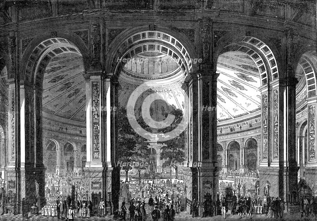 Interior of the Vienna Exhibition Building, 1872. Creator: Unknown.